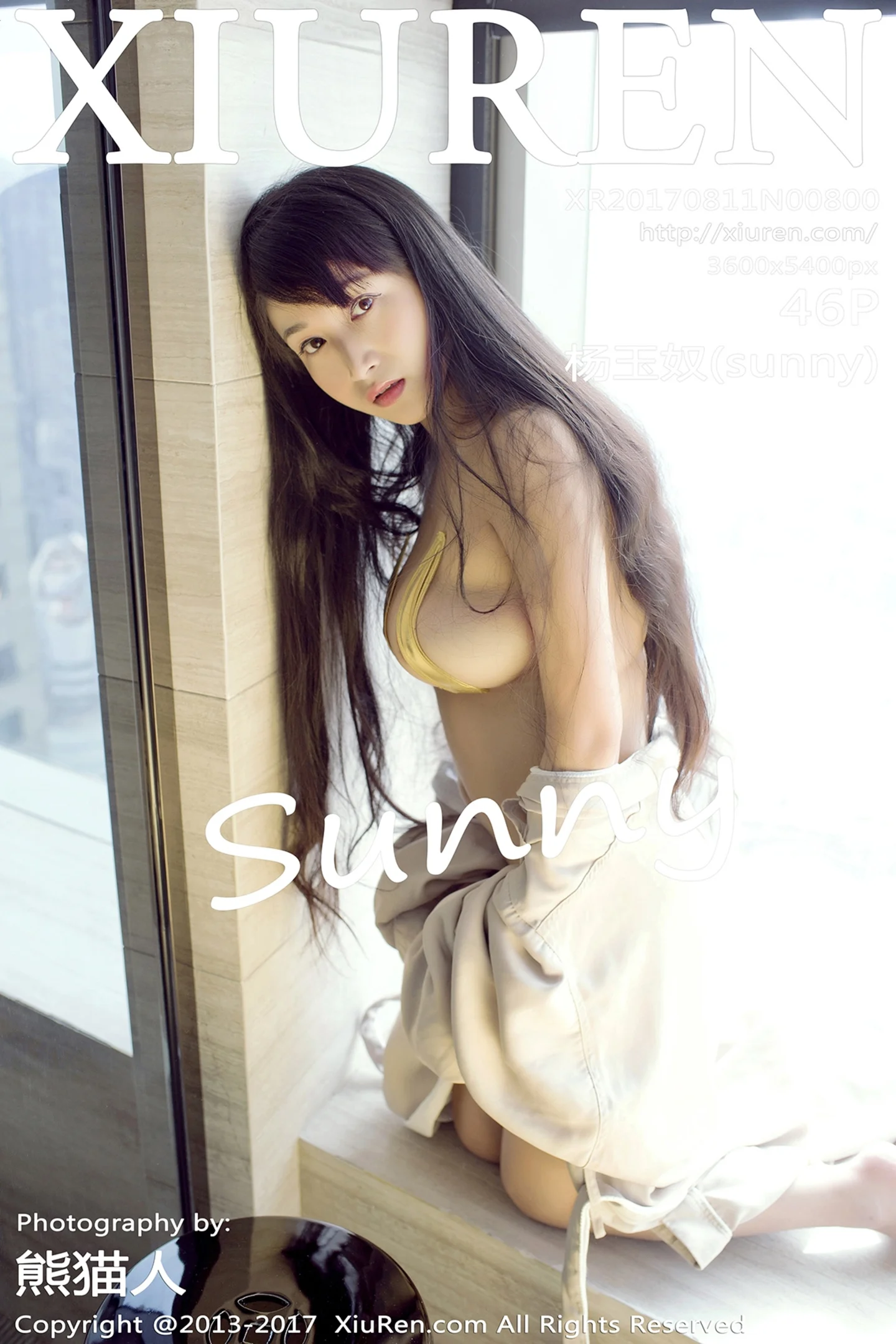 [XiuRen秀人网]No.800_极品豪乳美女杨玉奴金色三点式比基尼秀傲人豪乳诱惑写真46P-秀人网 - XiuRen.Xyz